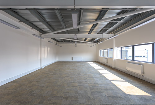 Interior available new trade counter/warehouse space to rent Acton